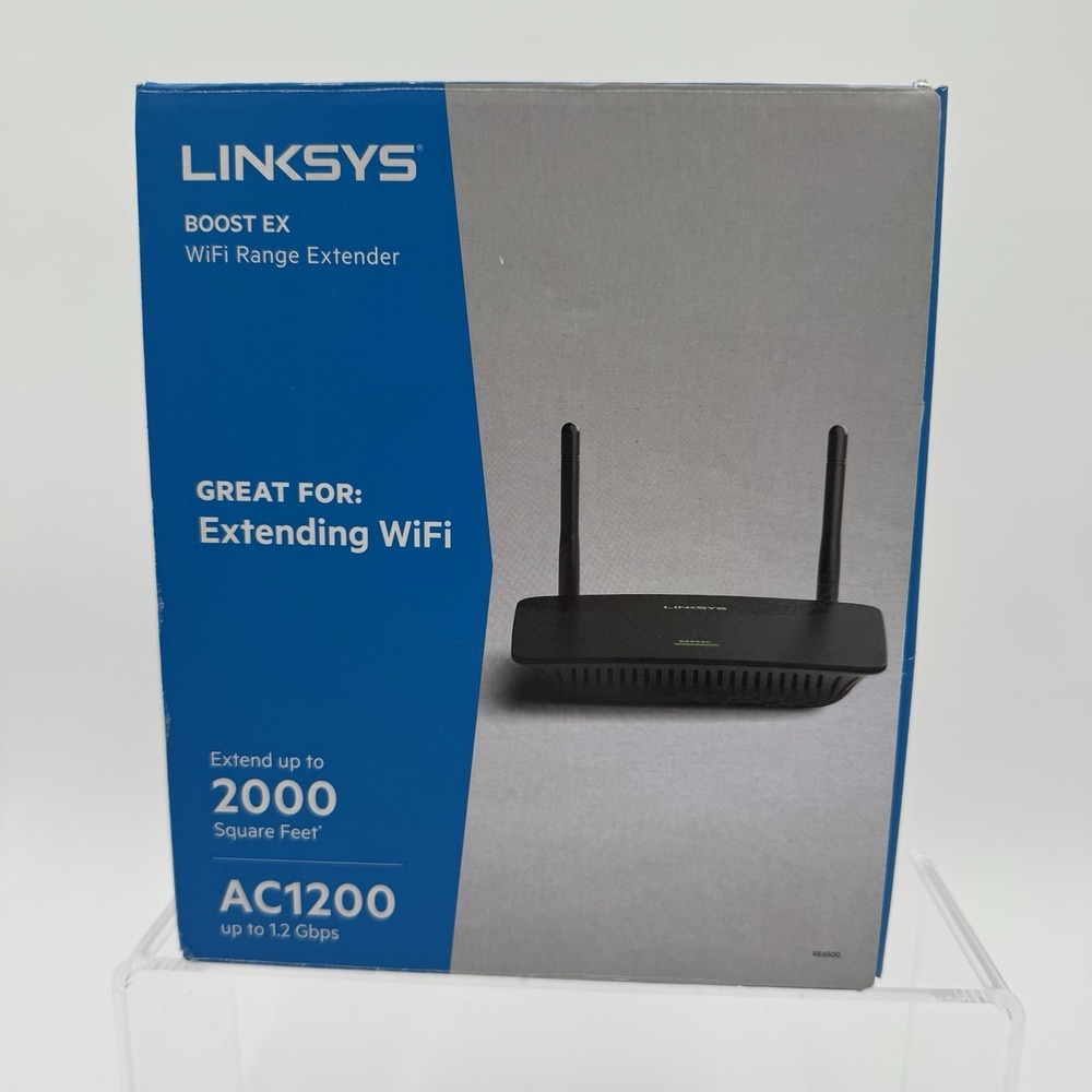 Linksys‎ Boost EX WiFi Range Extender AC1200 Free S/H!
